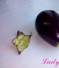 Instant marinated eggplants with garlic and herbs