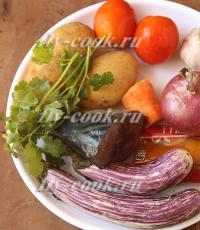 Spezzatino di verdure con pesce Spezzatino di verdure con pesce