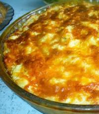 Delicious casseroles with mashed potatoes, cooked in the oven