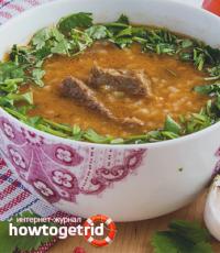 كيف لطهي حساء خارشو في المنزل