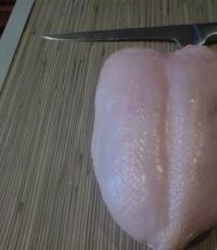 Chicken chops in a frying pan, the secrets of juicy meat